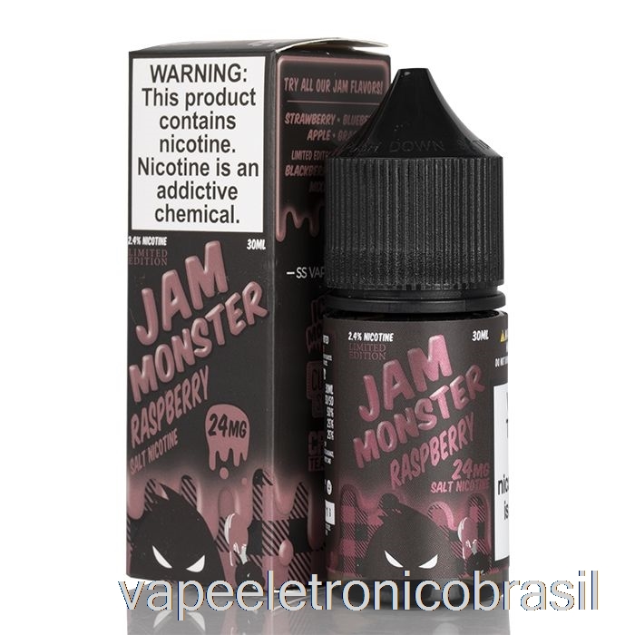 Vape Eletrônico Framboesa - Jam Monster Salts - 30ml 48mg